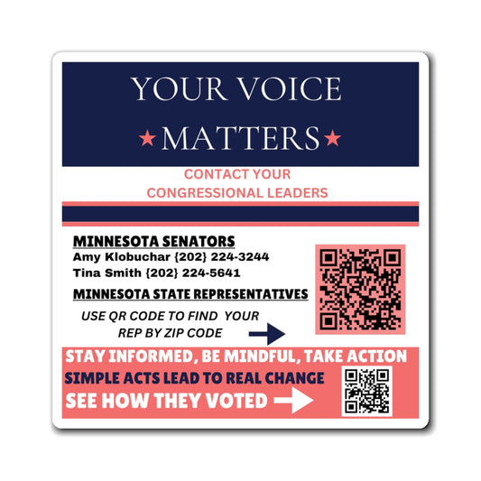 Minnesota "Civic Engagement Made Easy – Find & Contact Your Reps Magnet"