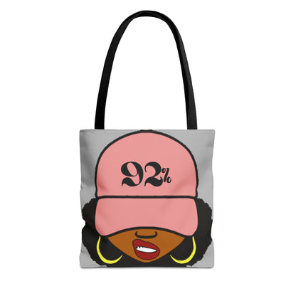 "92% Black Women" Tote Bag – A Statement of Strength, Power & Influence