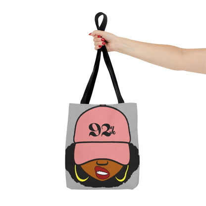 "92% Black Women" Tote Bag – A Statement of Strength, Power & Influence