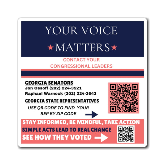 Georgia "Civic Engagement Made Easy – Find & Contact Your Reps Magnet"