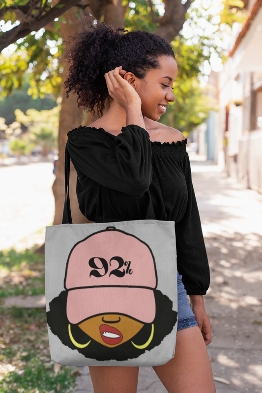 "92% Black Women" Tote Bag – A Statement of Strength, Power & Influence