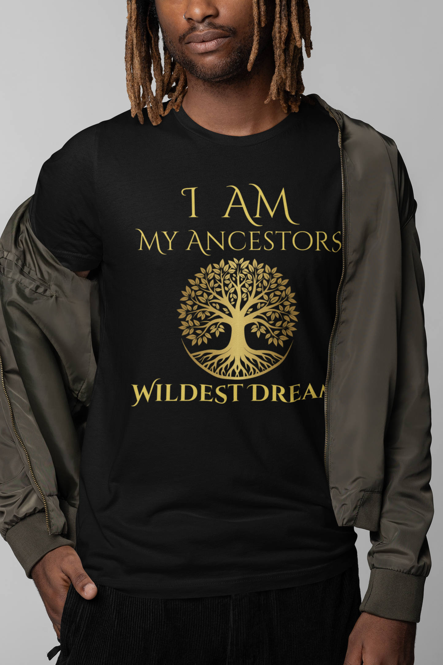 I Am My Ancestors' Wildest Dream T-Shirt Gold