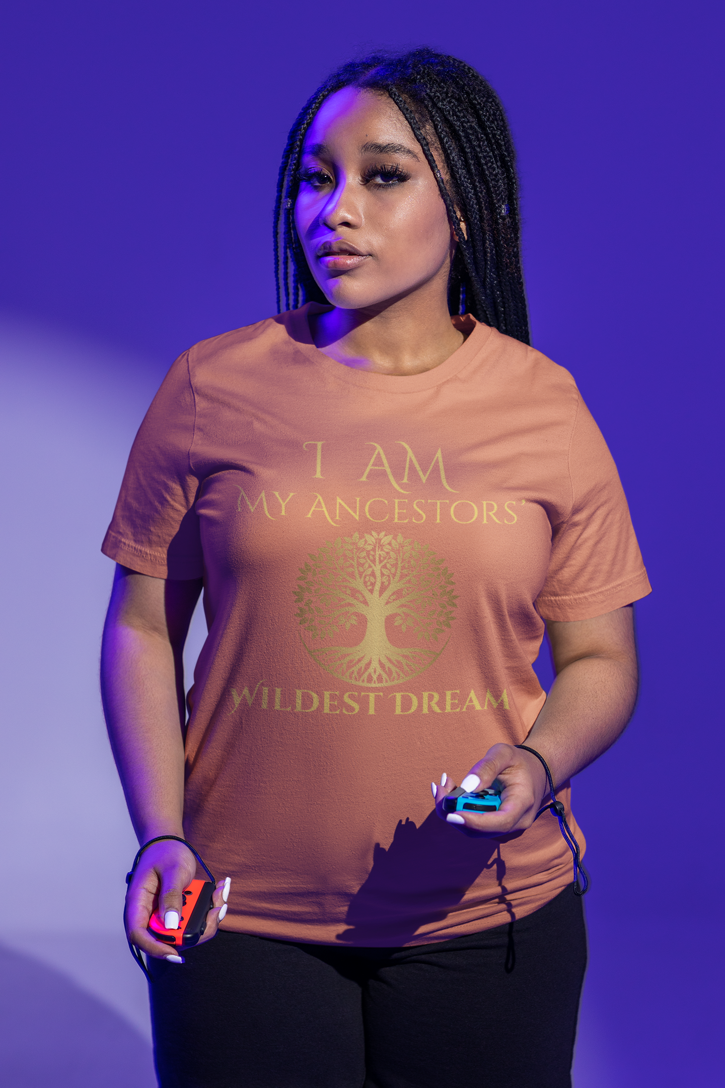 I Am My Ancestors' Wildest Dream T-Shirt Gold