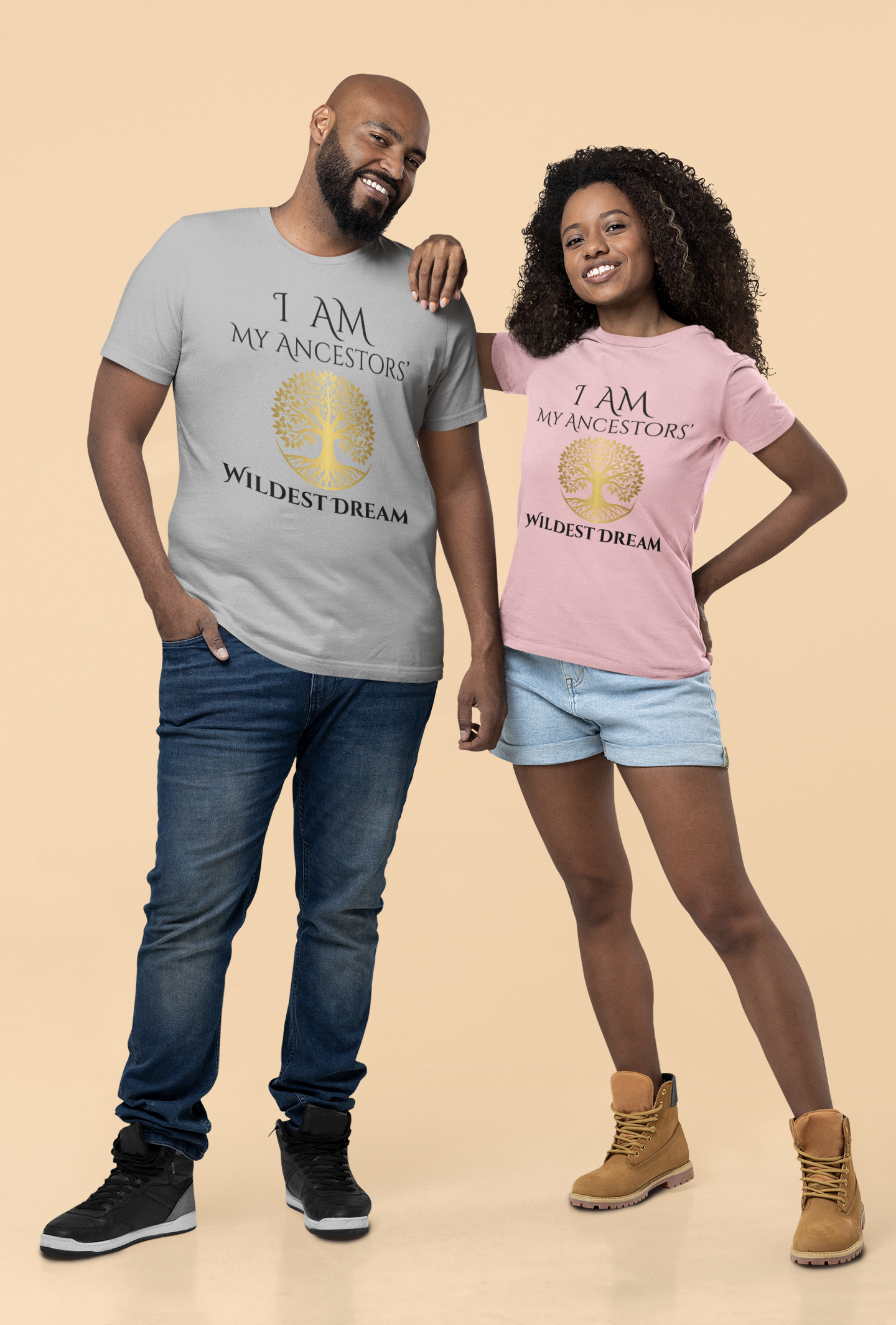 I Am My Ancestors' Wildest Dream T-Shirt black/gold