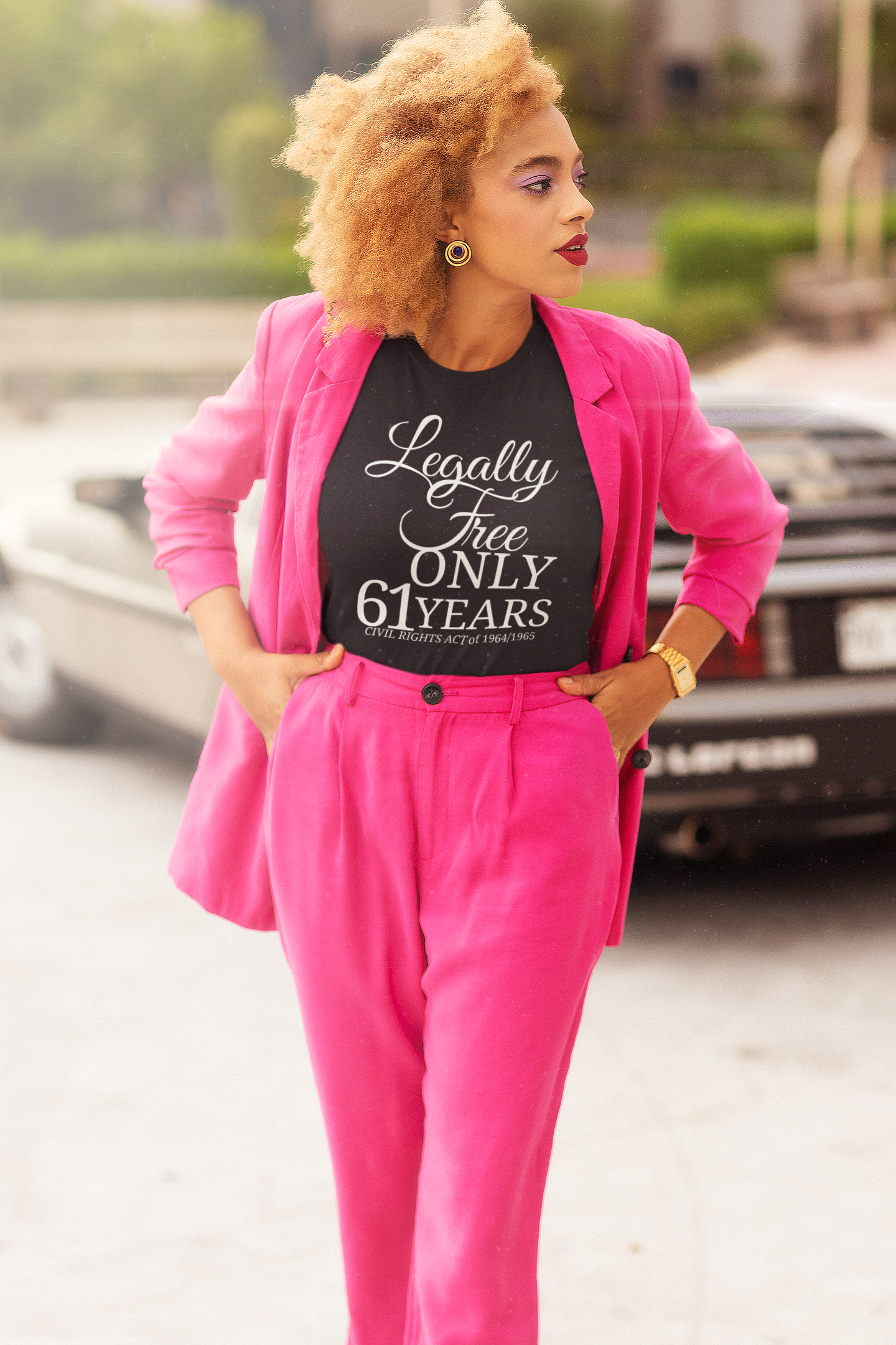 Legally Free Only 61 Years – Women’s Statement Tee (1964-2025) Website