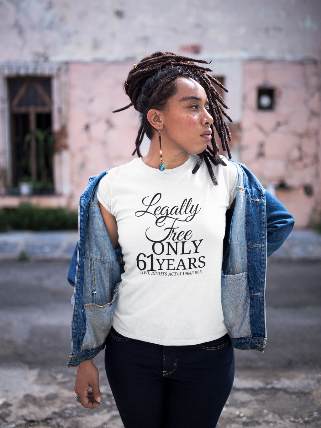 Legally Free Only 61 Years – Women’s Statement Tee (1964-2025) Website