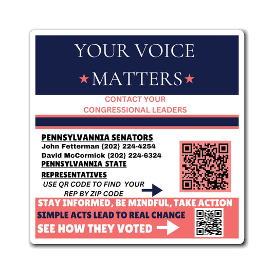 Pennsylvania "Civic Engagement Made Easy – Find & Contact Your Reps Magnet"