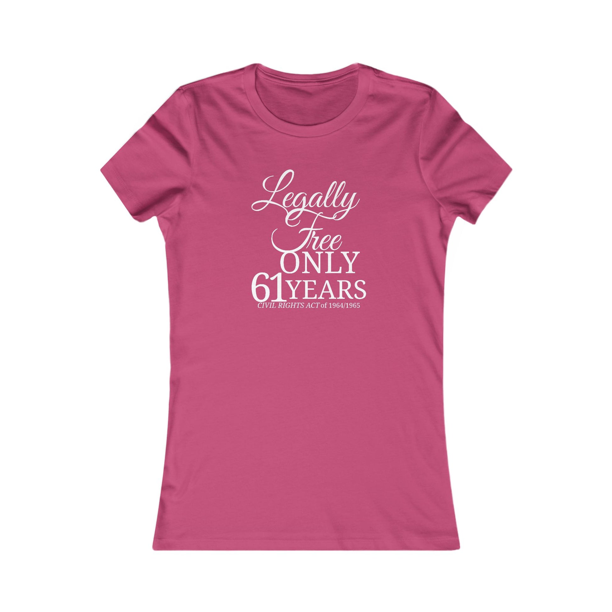 Legally Free Only 61 Years – Women’s Statement Tee (1964-2025) Website