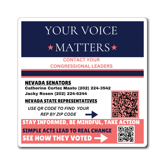 Nevada "Civic Engagement Made Easy – Find & Contact Your Reps Magnet"