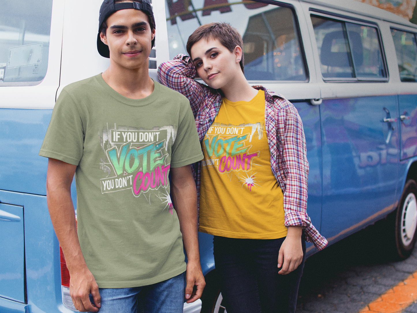 "If You Don’t Vote, You Don’t Count" Graphic Tee