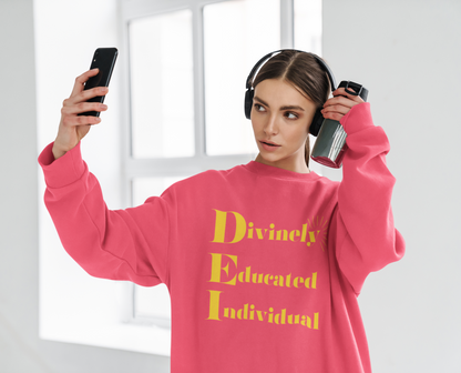 "Defend DEI" Statement Unisex Sweatshirt– Stand Up for Diversity, Equity, and Inclusion